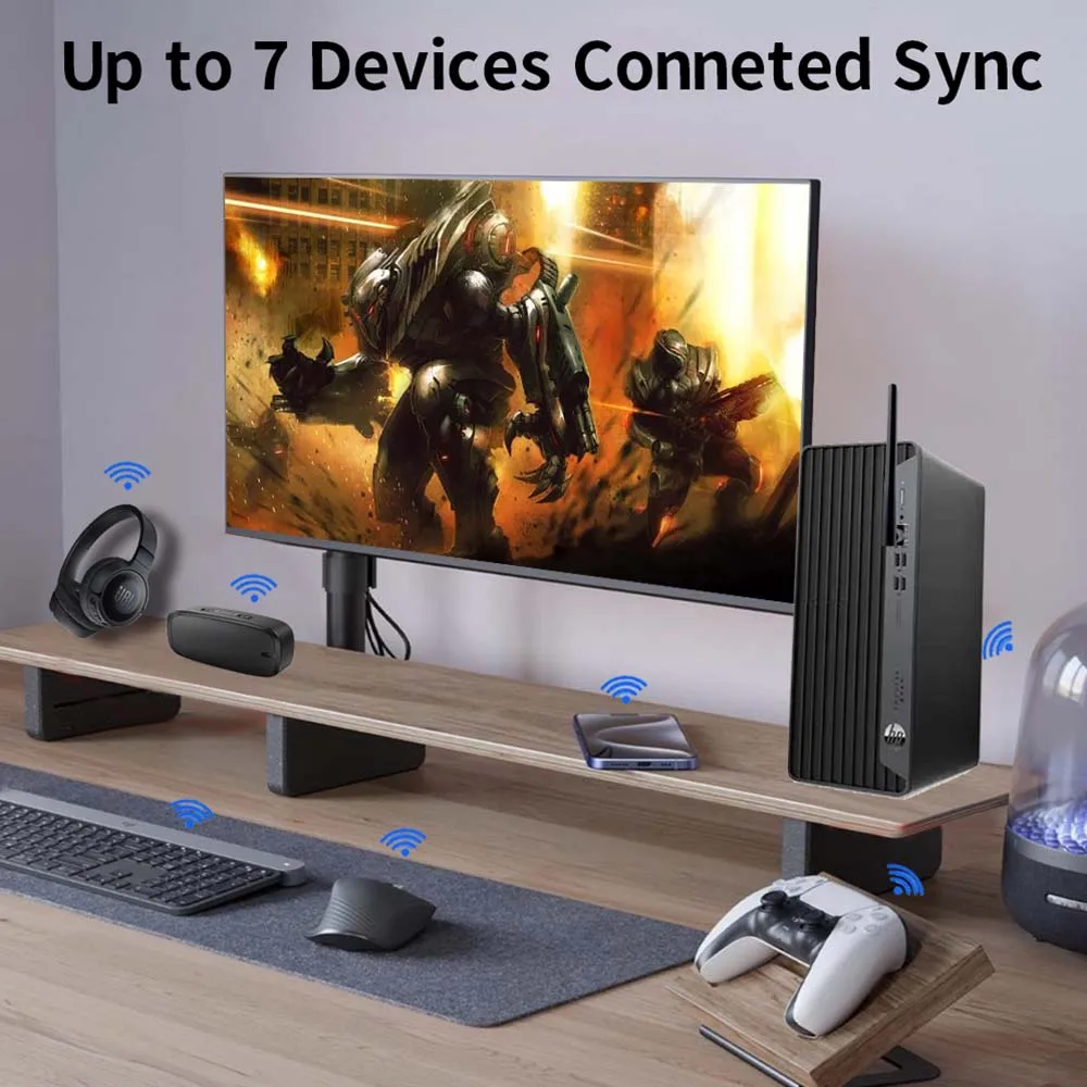 Adaptador Bluetooth 5,4 5,3 5,1 de 150M, Dongle USB Bluetooth para Windows 11/10/8,1, ratón inalámbrico, teclado, transmisor receptor de Audio - imagen 3