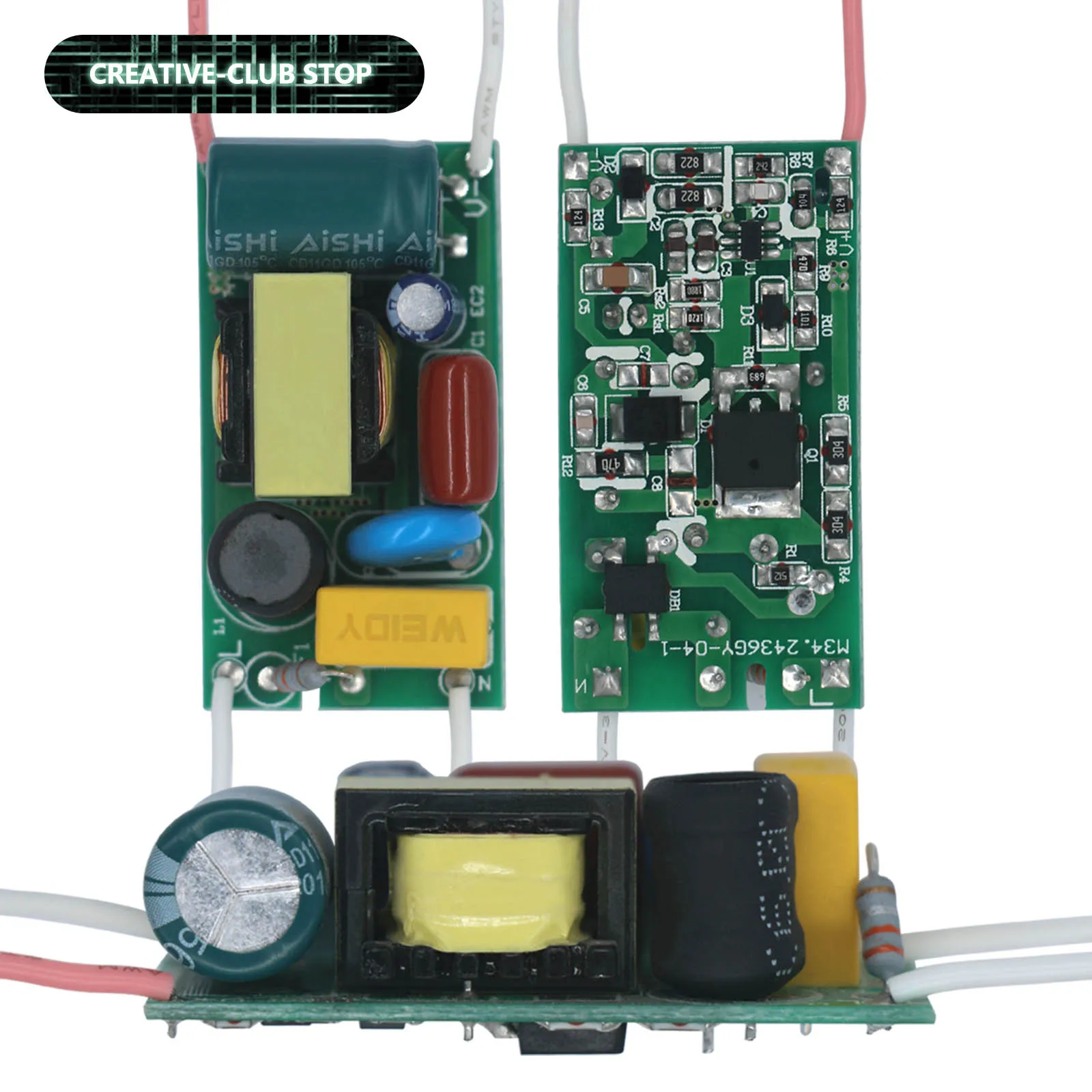 Controlador LED de 24-36W, transformador de iluminación de corriente constante no aislado de 300mA, Unidad de fuente de alimentación convertidora de AC220-240V a DC80-120V - imagen 2