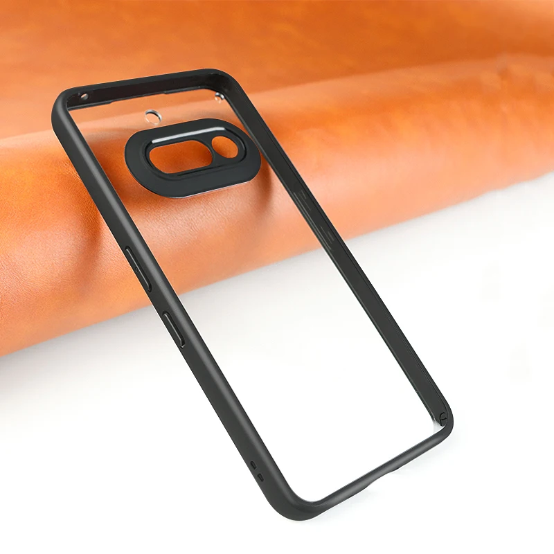 For Nothing Phone 3a Funda de silicona TPU Funda protectora transparente Nothing Phone 3a Cover Black Edge Cover Nothing Phone 3 a Case