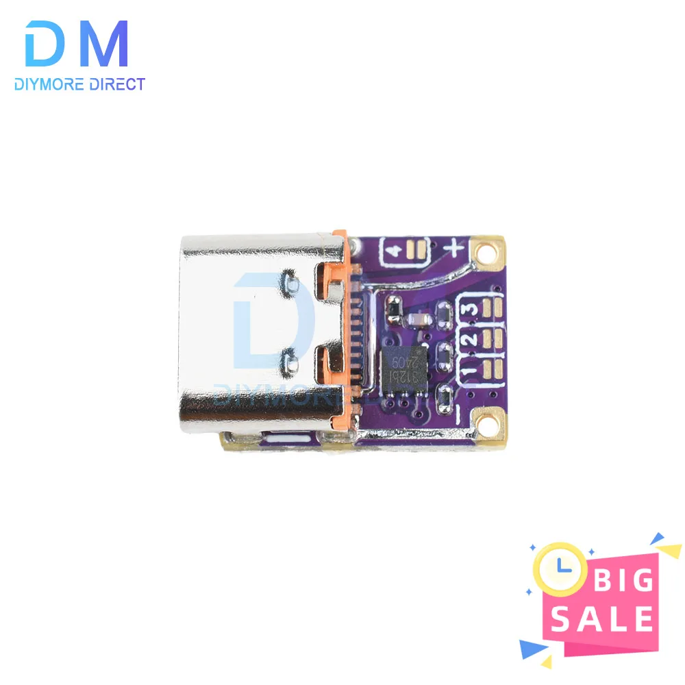 1 Uds. Disparador de carga rápida tipo C PD3.0/QC3.0 módulo señuelo salida de 5V-20V para banco de energía DIY/cargador de ordenador portátil - imagen 3
