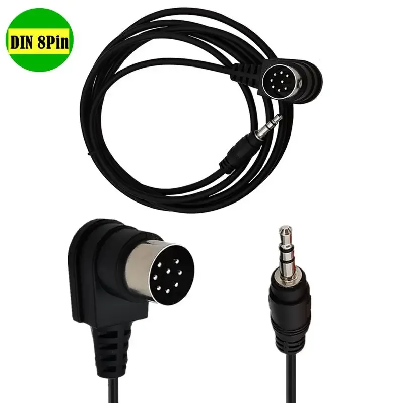 Conector macho MIDI DIN 8P 8 pines de ángulo recto de 90 grados a conector macho de 3,5mm Cable adaptador de Audio para equipos de Audio de instrumentos musicales - imagen 2