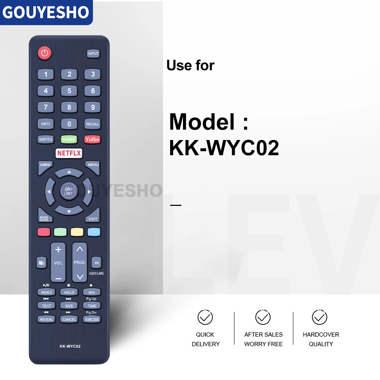 Mando a distancia de KK-WYC02 para Smart TV, Control remoto para KONKA, HYUNDAI, Seiki, Atvio, Sanyo, Speler, GHIA, DYON, max40, nuevo - imagen 4
