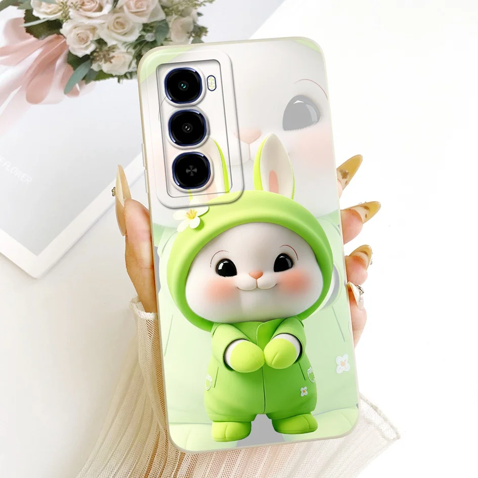 Para Itel City 100 funda de silicona a prueba de golpes para teléfono nuevo diseño lindo gato conejo Anime funda suave para itel City100 C671L parachoques - imagen 2