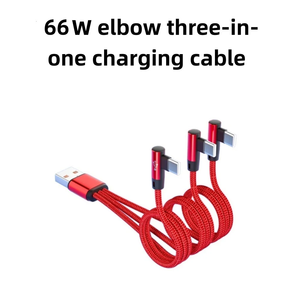 Cable USB C 3 en 1, Cable cargador USB tipo C, puerto USB múltiple, Cable de carga rápida para iPhone, Xiaomi, Samsung, Cable de datos USB tipo C