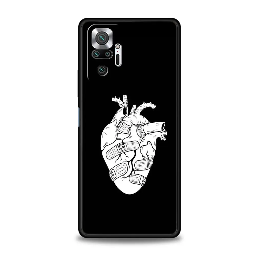 Funda de teléfono para Xiaomi Redmi Note 14 13 12 5G 11 10 Pro Plus 4G 9S 14C 13C 12C 10C 9C 9A cubierta modelo Cardiovascular corazón médico - imagen 2