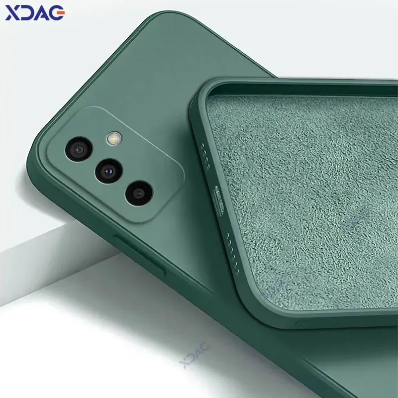 Fundas de teléfono móvil para Samsung Galaxy M23 F23 5G SamsungM23 SamsungF23, funda trasera de silicona líquida cuadrada Original de lujo, bolsas Coque - imagen 3