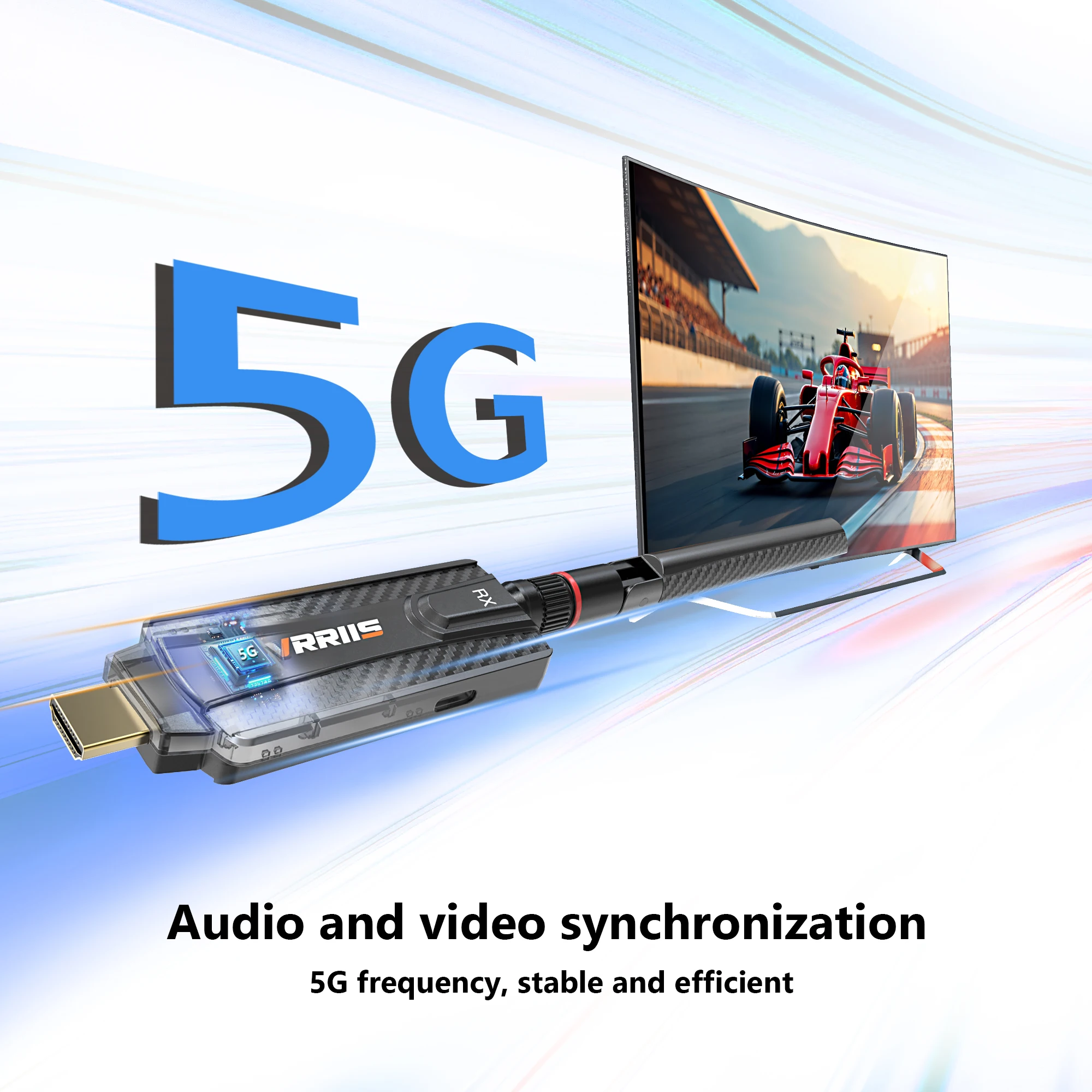 1080P 5G 200m inalámbrico WiFi HDMI Audio Video transmisor receptor extensor adaptador para PS4 cámara DVD portátil PC a TV proyector - imagen 5