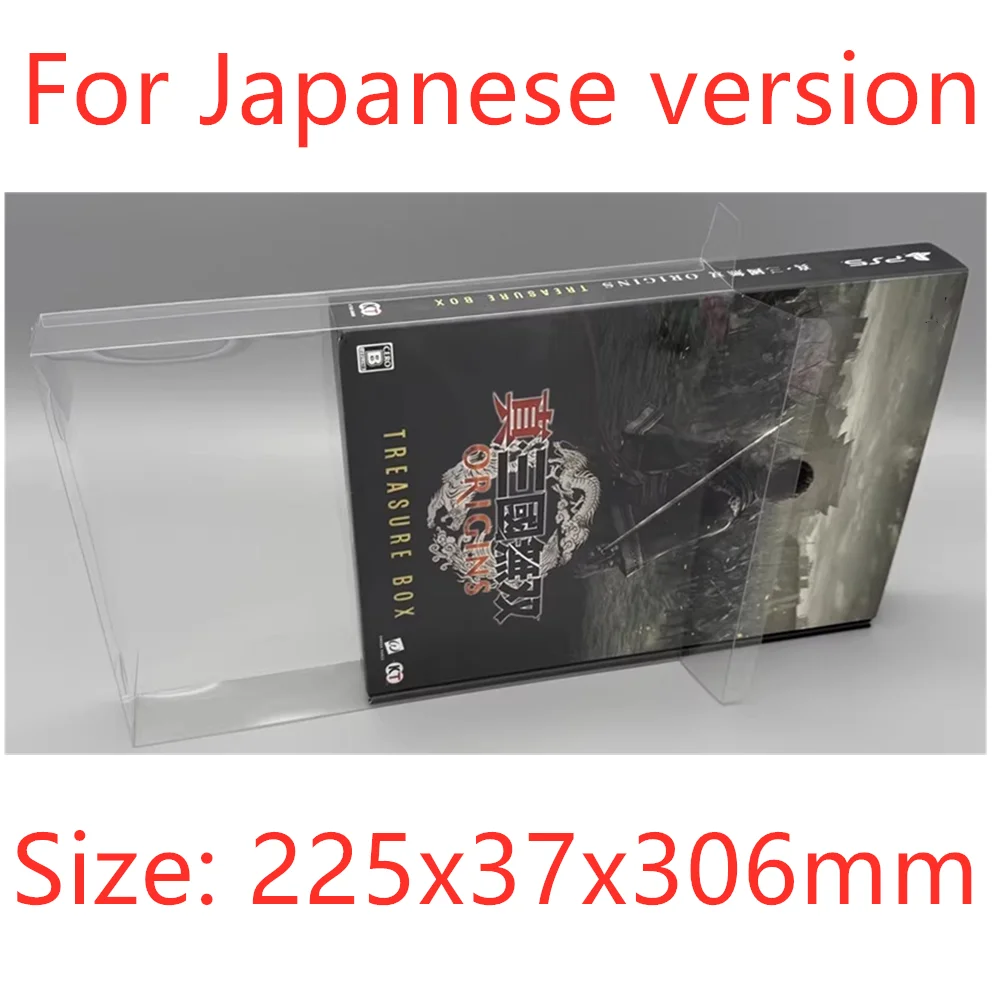 Protector de caja transparente para guerreros de la dinastía: Origins/Sony PS5, cajas de colección, almacenamiento TEP, carcasa de juego, estuche de exposición transparente