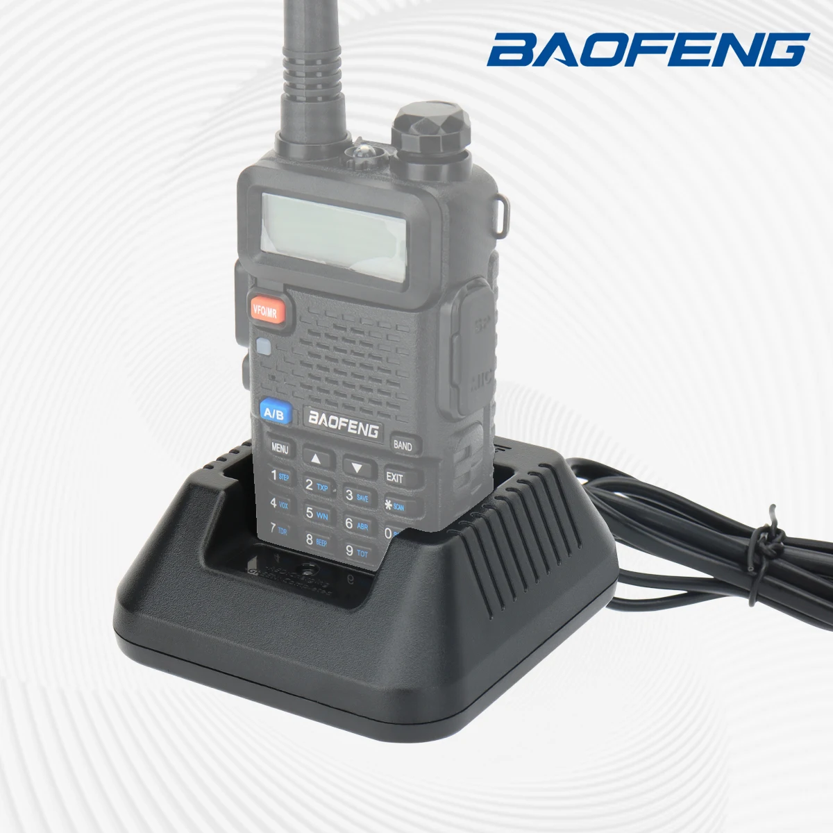 Baofeng-cargador de batería para walkie-talkie, Base de escritorio USB UV-5R, para Baofeng UV5R, UV5RE, UV5RA, UV5R + Plus, cargador de iones de litio, Radio CB - imagen 2