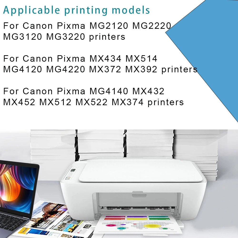 Cartucho de tinta Compatible PG240 CL241 para impresora Canon Pixma MG2120 MG2220 MG3120 MG3122 MG3520 MG4220 MG4120 MX372 MX392 pg240 - imagen 3