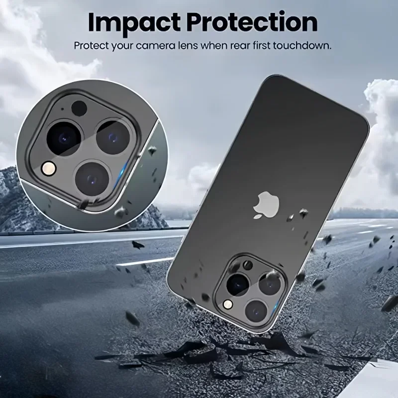 1 Uds nuevo estilo HD lente de cámara transparente de cristal para IPhone 17 16 Pro Max 17 Air 16plus cubierta de lente trasera tapa protectora de vidrio - imagen 4