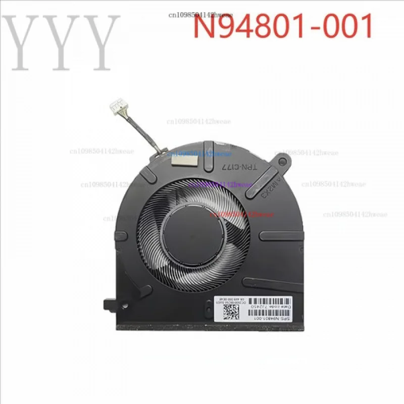 Para ventilador de refrigeración de CPU para HP Bookplus16 16-AG N94801-001 EG50050S1-CQ10-S9A DC5V TPN-C178