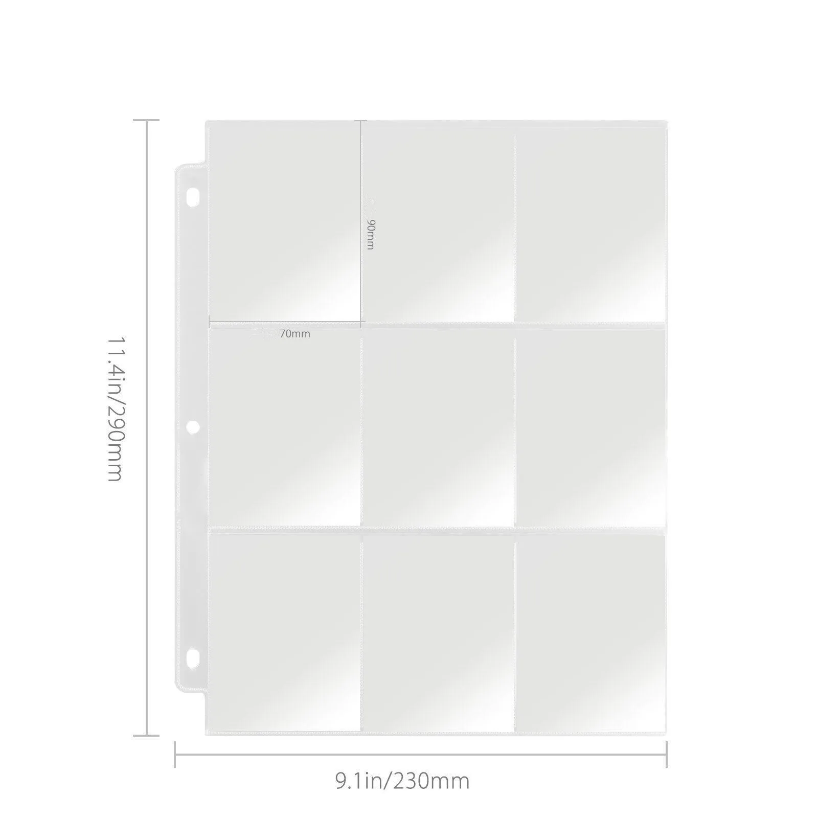 25 uds álbum de tarjetas 225 bolsillo página interior colección soporte para álbum carpeta soporte para álbum hojas para Pokemon página de almacenamiento transparente - imagen 3