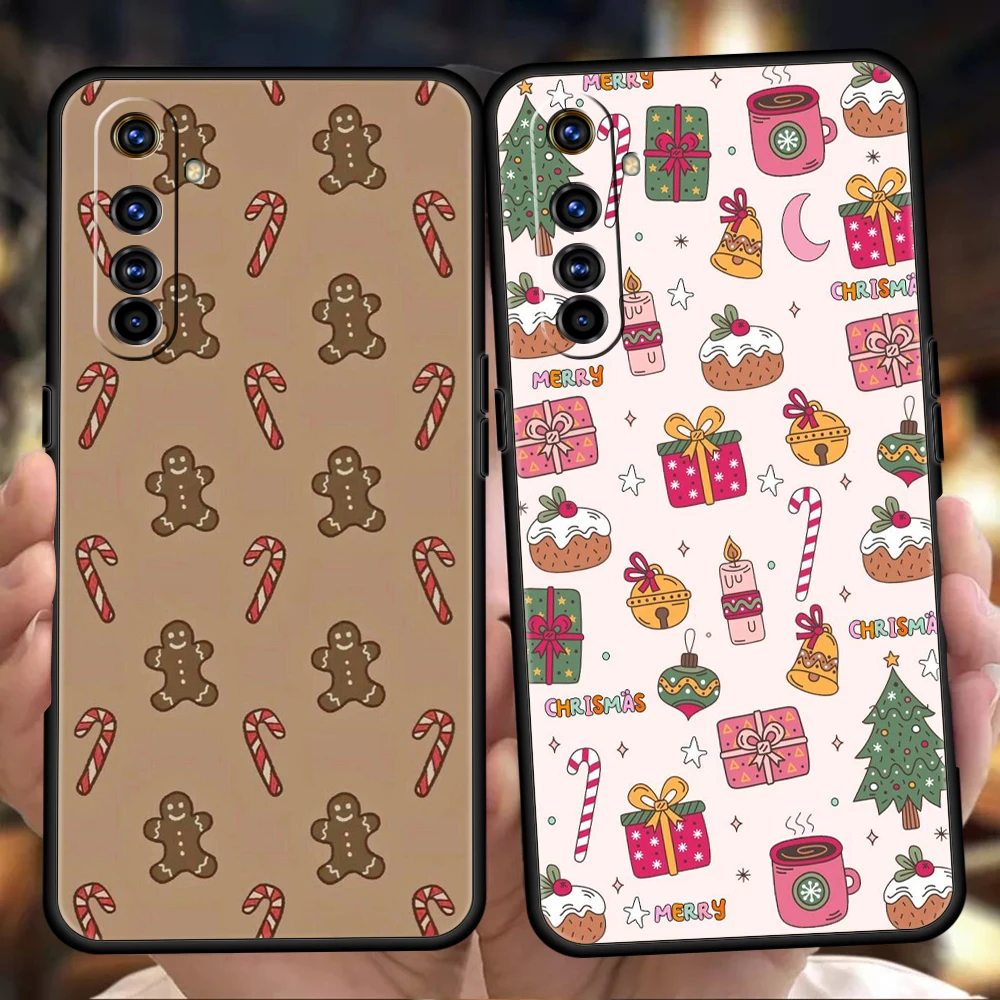 Funda de teléfono navideña de dibujos animados para Realme 13 12 11 10 9 8 5G 7 C25 C35 GT5 GT3 GT2 Pro Plus para Realme GT Neo 2 3 3T 5