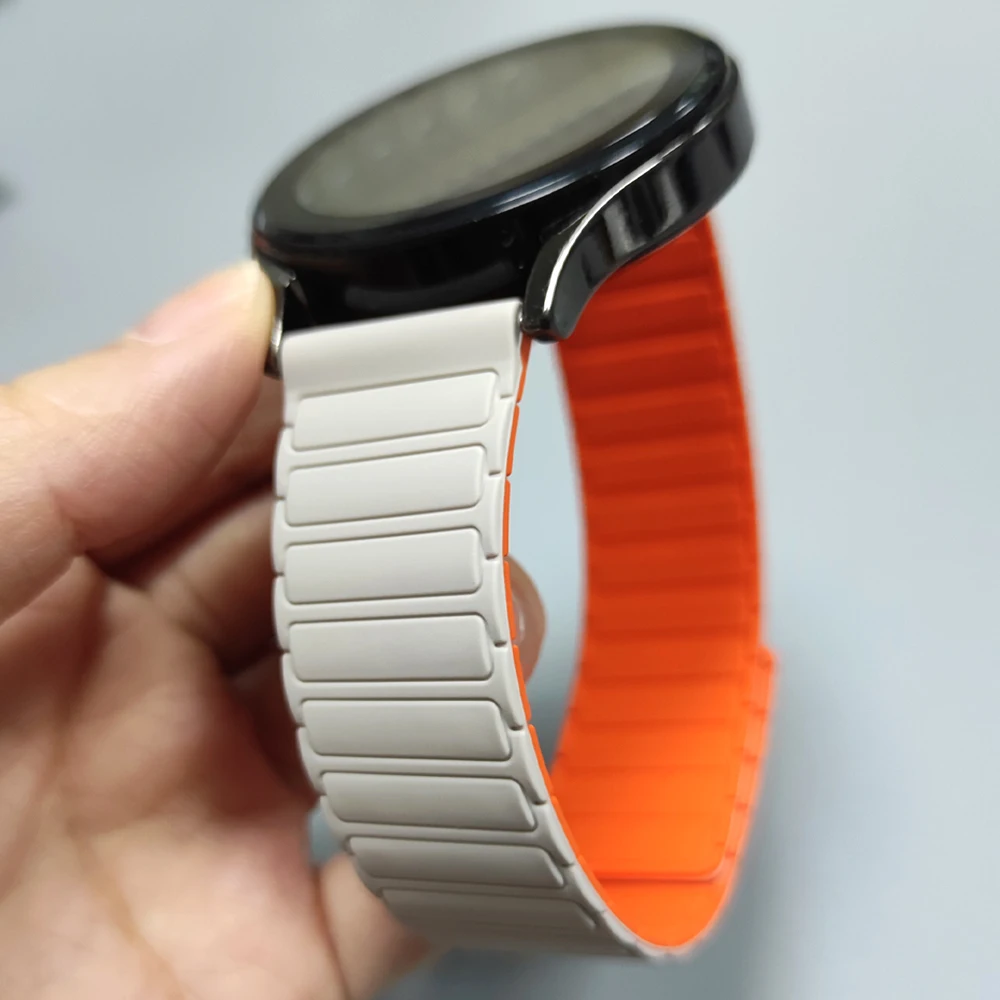 Correa magnética de 22mm para reloj Amazfit Xiaomi Color 2 S4 S1, Correa de silicona para Huawei Watch GT6/5/4/3Pro, Correa definitiva de 46mm