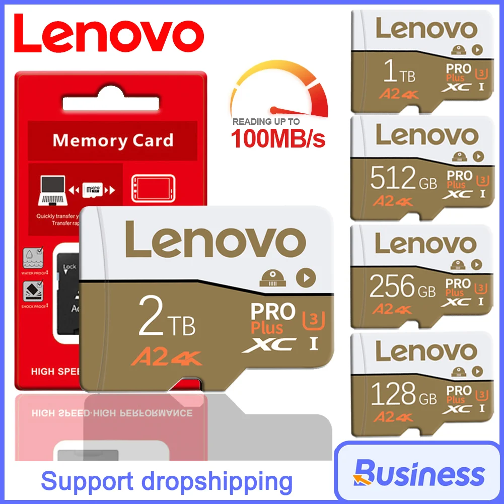 Tarjeta De memoria Lenovo De 2TB para Nintendo Switch, tarjeta Micro Tf Sd De 1TB V30 4K, 128GB, 256GB, 512GB, Cartao De Memoria para Nintendo 64