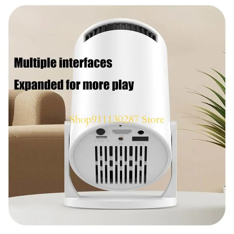J1HC Mini proyector con alimentación USB, lente giratoria 240, corrección automática para entretenimiento - imagen 3