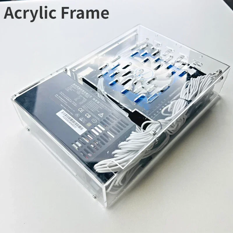 Chasis ITX acrílico portátil – marco para PC HTPC y DIY proyectos - imagen 5