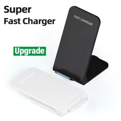 Cargador rápido inalámbrico para iPhone 16, 15, 14, 13, 12 ProMax11, soporte de carga rápida para Samsung Note 20/10 S24, Ultra plegable