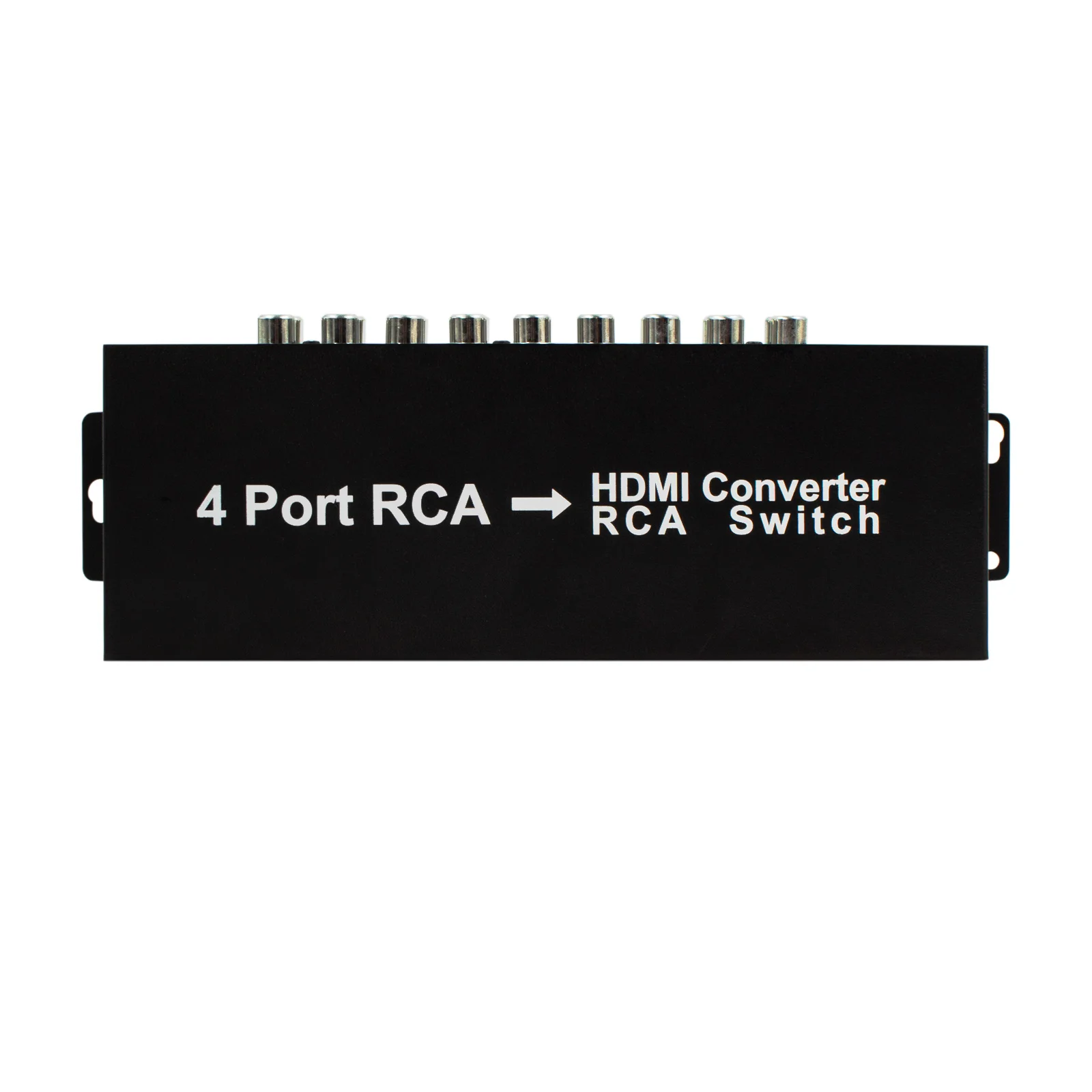 Convertidor RCA a HDMI de 4 puertos, interruptor RCA AV a HDMI 4AV en 1HDMI 2AV, salida AV a HDMI para DVD PS2 N64 SNES, Monitor de proyector de TV