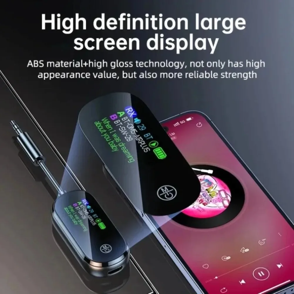 Adaptador transmisor receptor Bluetooth 5,4 para avión, reproductor de MP3 auxiliar de 3,5 MM, adaptador de Audio HIFI para PC, TV, altavoz para el hogar y el coche 2 en 1 - imagen 3