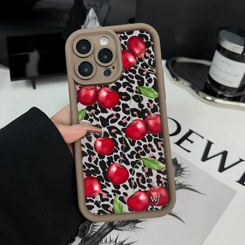 Funda de teléfono con estampado Floral de leopardo y flor rosa para iPhone 17 16 Pro Max 15 14 13 12 11 XS XR 16e 7 8 Plus 17 Air Cover - imagen 5