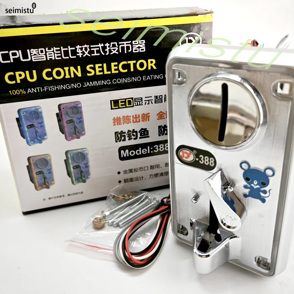 Aceptador de monedas múltiple, Selector electrónico de Flash LED colorido, comparación de CPU para máquina de ranura, gabinete Arcade, juego de pesca, JY-388 - imagen 5