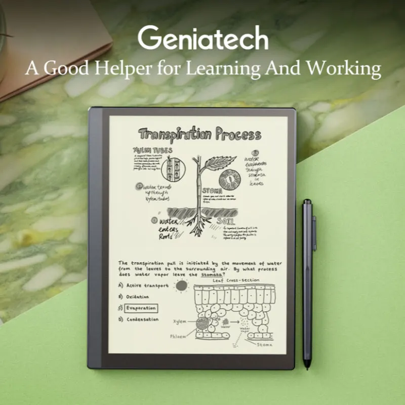 KloudNote Slim Bloc de notas E-Ink de 10,3" - Tableta ultrafina Android con bolígrafo digital