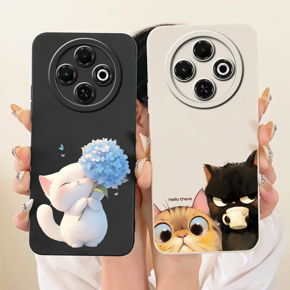 Para Tecno Spark 30C 4G funda de silicona moda atardecer flor pintada cubierta a prueba de golpes para Techno Spark 30 Pro 30Pro Spark30C Shell - imagen 2