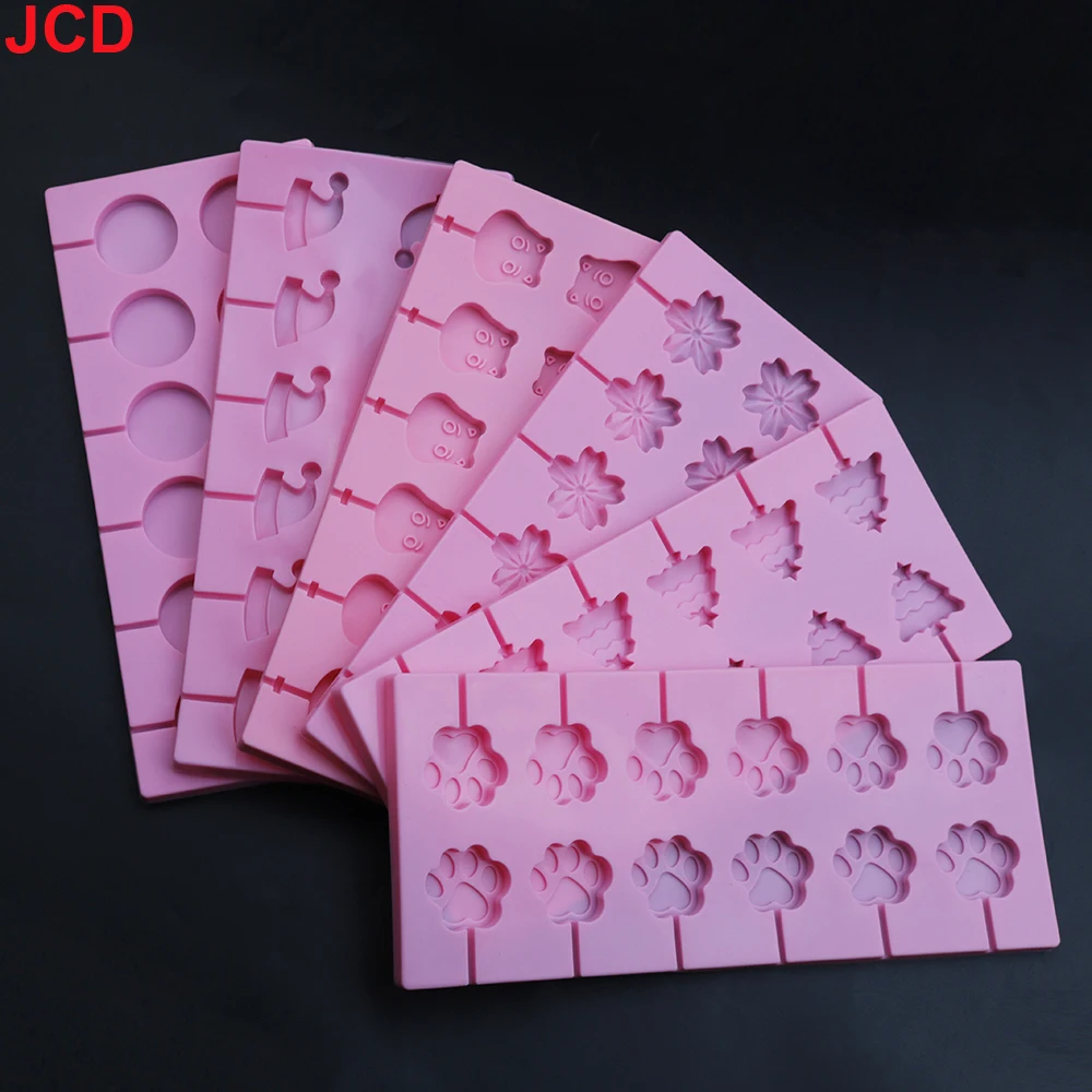 JCD-Moule à Sucettes en Silicone, 12 LatejSilicone, Outil de Cuisson de Bonbons au Chocolat, Décoration de Gâteau, Dessert, Bâton de Fromage Doux, 1 Pièce