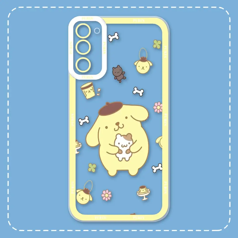 Funda de bebé con pompón para móvil, carcasa de Anime para Samsung Galaxy A73, A72, A71, A53, A52, A51, A50, A42, A33, A32, A31, A30, A23, A22, A21S, A20S, A13, A12 - imagen 4