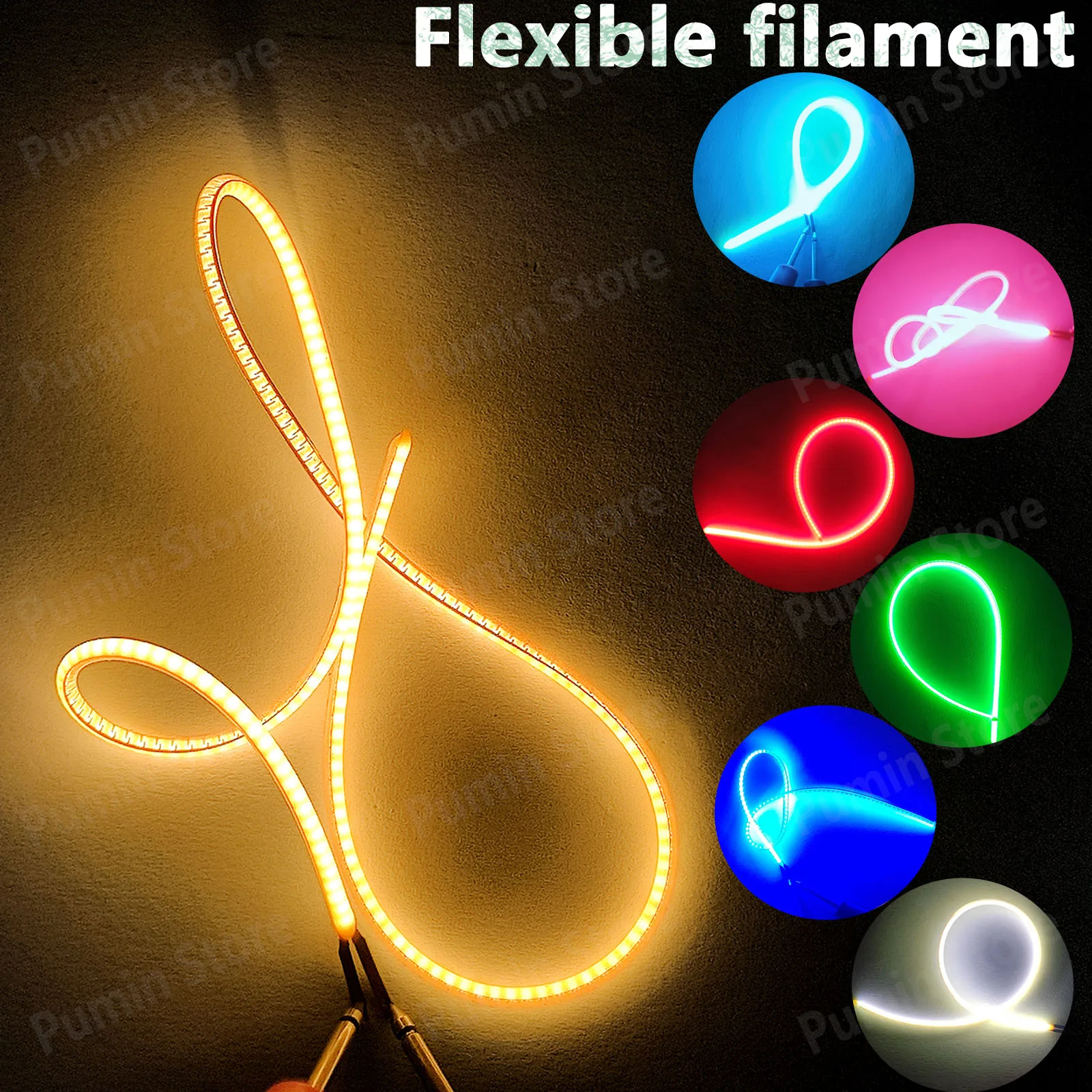 1/5PCS 3V LED filament Can freely cut magnetically Attracted 2200k Ice blue filament light bulb Festival decoration Accessories - imagen 4