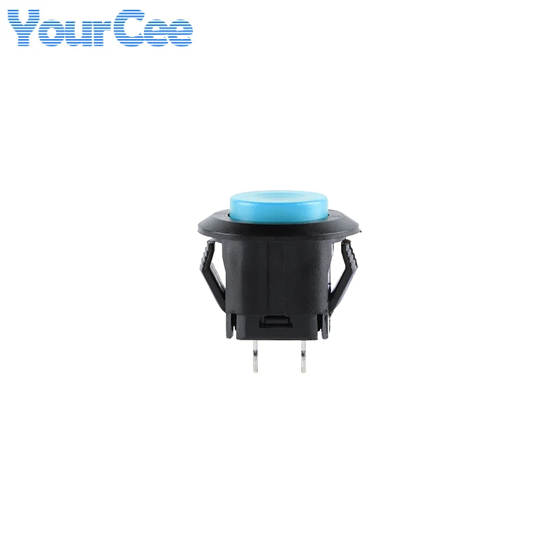 6 unids/lote DS-500 interruptor de botón 14mm 3A/250V momentáneo auto-reinicio redondo sin bloqueo rojo azul amarillo blanco verde negro DS501 DS101 - imagen 2