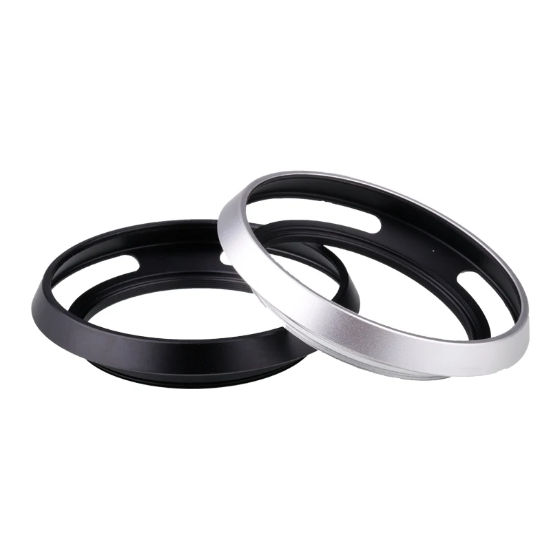 Parasol de lente de cámara de metal ultrafino ventilado 37 mm 40,5 mm 43 mm 46 mm 49 mm 52 mm Lente protectora atornillable