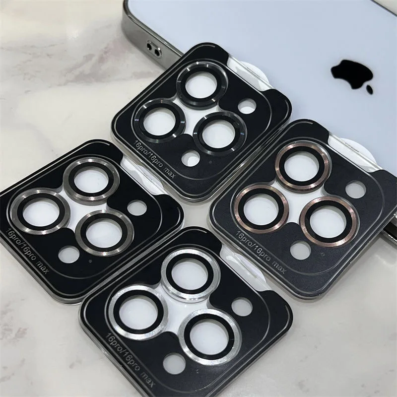 Cubierta protectora de lente de cámara de vidrio templado, 2-3 uds., para IPhone 17 16 15 Pro Max 14 Plus 15 Pro, accesorios de protección para teléfono - imagen 4