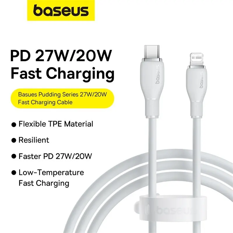 Baseus Cable USB-C Carga Rápida para iPhone iPad MacBook – TPE - imagen 2