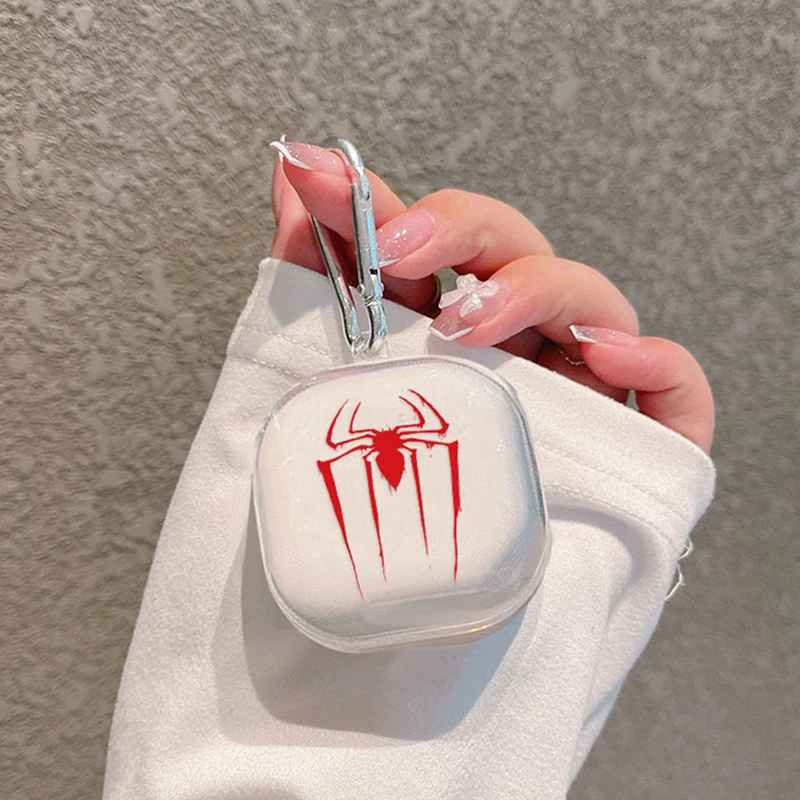 Para Samsung Galaxy Buds 2 Pro funda para Buds Pro Live FE funda suave transparente con patrón de araña fundas Galaxy Buds2 Buds live - imagen 4