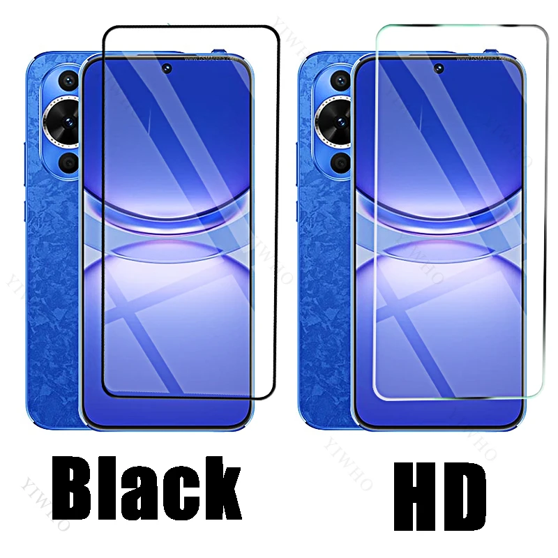 4-1 Uds vidrio Protector para Huawei Nova 12 Lite Protector de pantalla de vidrio templado 11 Se 11i 10z 10 Se 9 8 Se película frontal HD negra - imagen 3