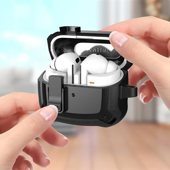 Funda a prueba de golpes para Samsung Galaxy Buds 3 / Buds 3 Pro, accesorios para auriculares, cubierta para llavero, funda para interruptor - imagen 2