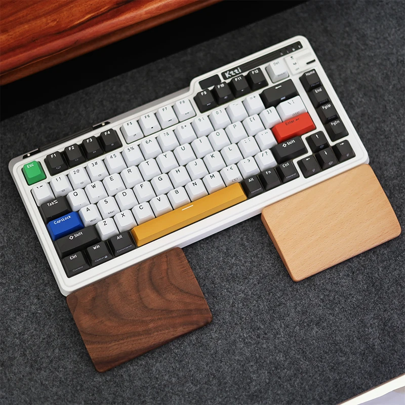Nuevo reposamuñecas de nogal tipo dividido Alice Palm Rest teclado mecánico Original personalizado soporte para reposamanos 60%t para juegos Esports - imagen 5