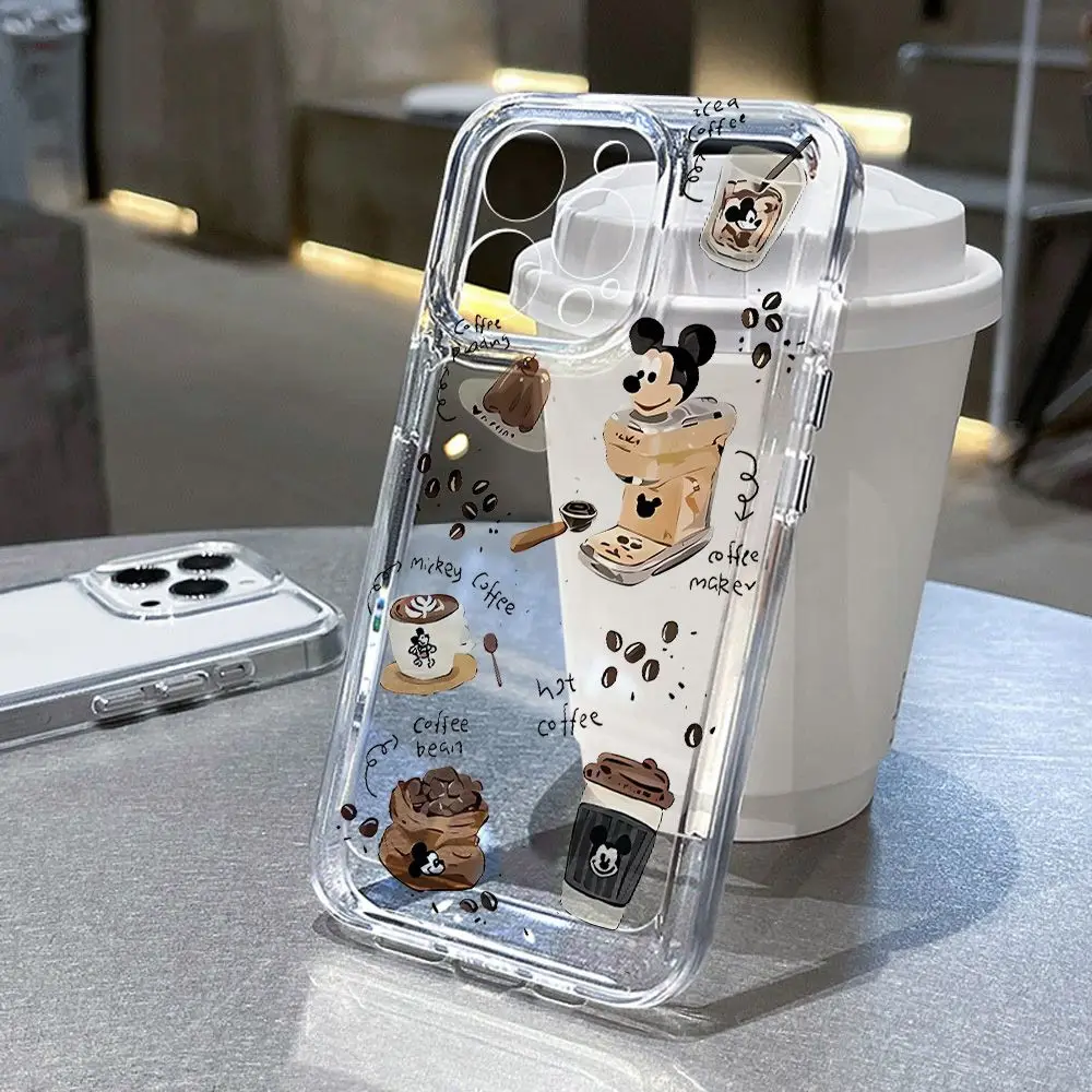 Funda de teléfono con bonitos productos de Mickey de Disney para iPhone 16 15 14 13 12 11 Pro Max XR XS MAX 7 8 PLUS Y2K, funda de parachoques a prueba de golpes
