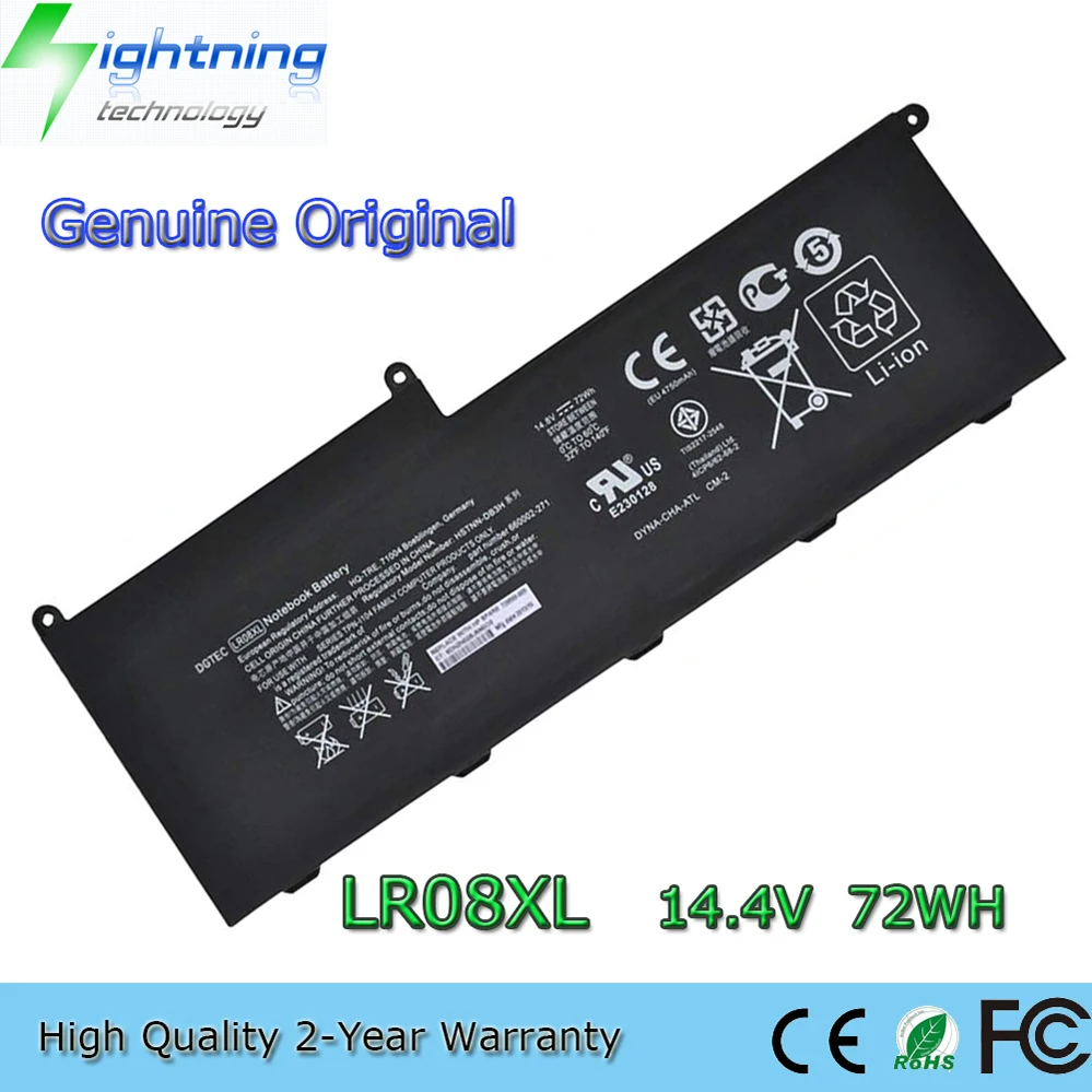 LR08XL 14,4 V 72Wh batería del ordenador portátil para HP ENVY 15-3000 15-3100 15-3200 15t-3300 HSTNN-UB3H etc.