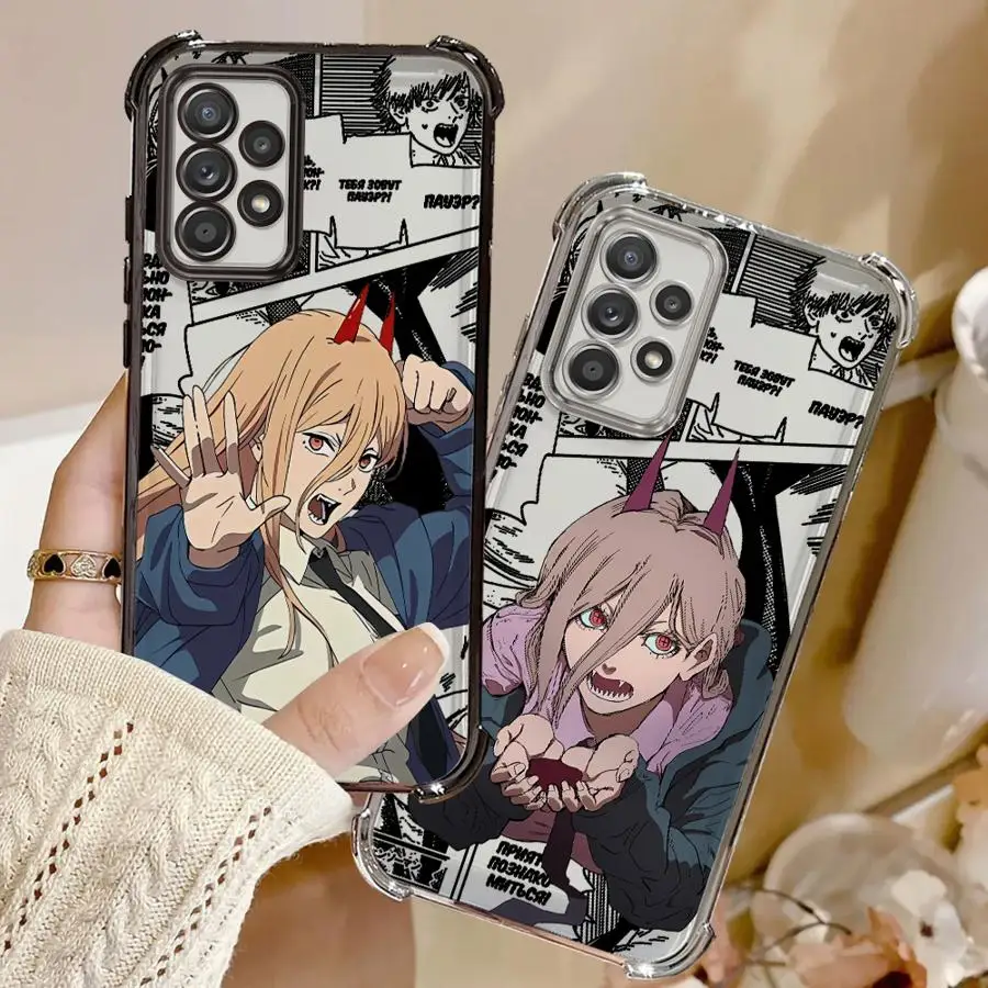 Funda transparente de anime de dibujos animados bonitos de cómic para Samsung Galaxy A33 A25 A16 A15 A21s A52 A17 A24 A35 A36 A26 A13 - imagen 5