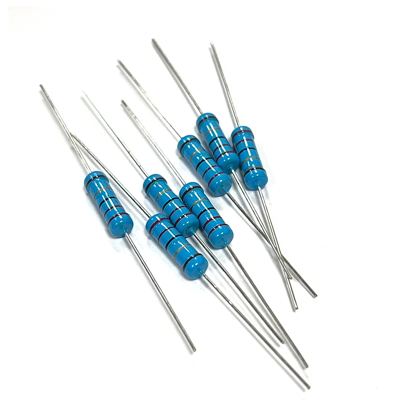 20 piezas 2W 1% 0R1 0R12 0R15 0,18 0,22 0,25 0,1 0,12 0,15 R Ohm resistencia de película metálica 0.1R-10M - imagen 2