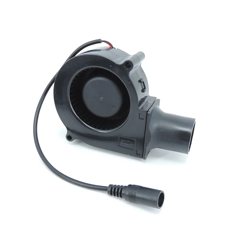 Ventilador DC 12V 7530 con controlador de velocidad Variable de potencia, ventilador para barbacoa, soplador de aire, parrilla de Picnic, estufa de leña para cocinar - imagen 5