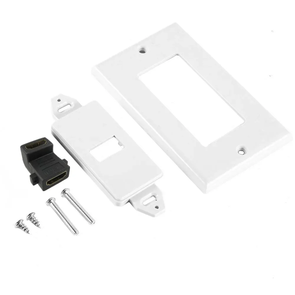 Placa de pared HDMI chapada en oro para sistema de cine en casa, 1 puerto, inserto de puerto de salida único, 4K, 60Hz - imagen 5
