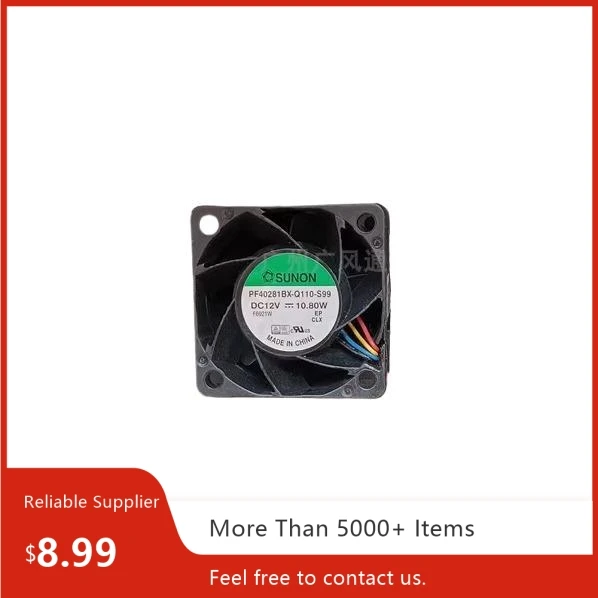 Ventilador Axial de 40mm para SUNON PF40281BX-Q110-S99 4028 12V 10,8 W ventilador de cintura de alta velocidad 4 cables PWM