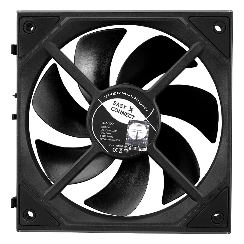 Thermalright TL-M12Q 1/3/5 Uds. Ventilador con cubierta ARGB de 120mm 1500RPM 68.9CFM ventilador silencioso para computadora con espejos infinitos en ambos lados - imagen 4