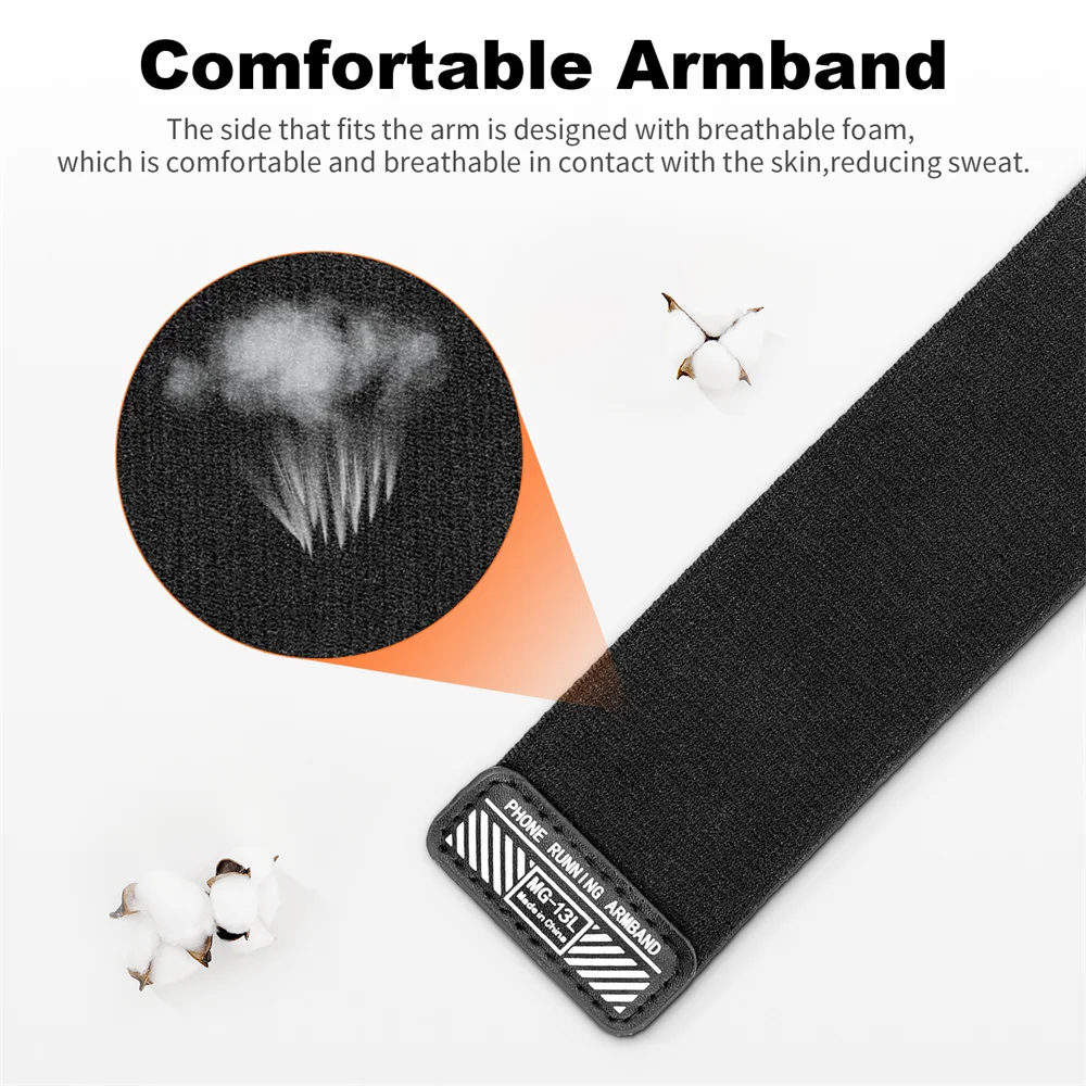 Vrig Mg-13L soporte magnético para correa de brazo de teléfono para Iphone Xiaomi soporte de teléfono para correr al aire libre ciclismo viajes Fitness cinturón de brazo - imagen 4