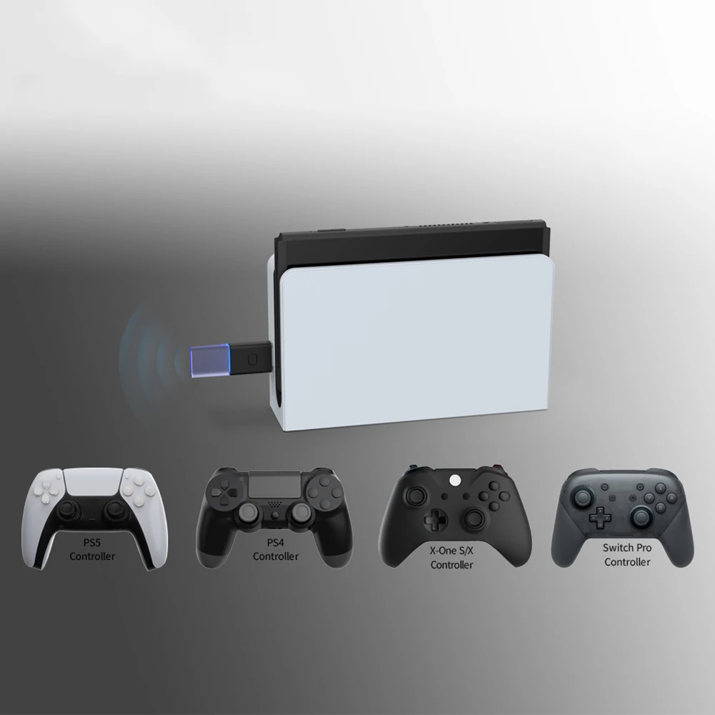 Adaptador de controlador inalámbrico, receptor USB compatible con Bluetooth para Switch Xbox - imagen 3